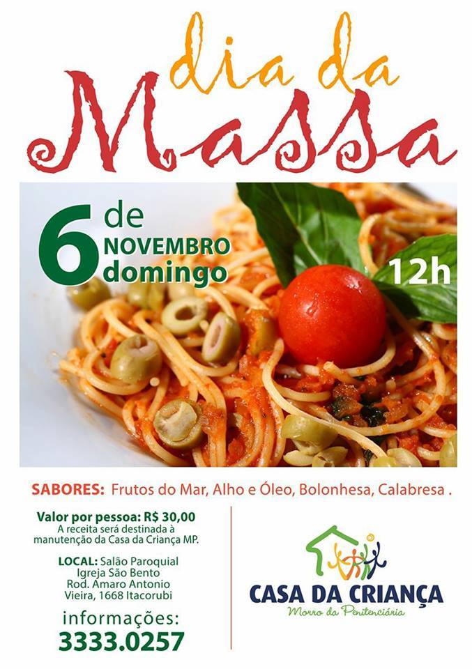 Dia da Massa – 06/11/2016