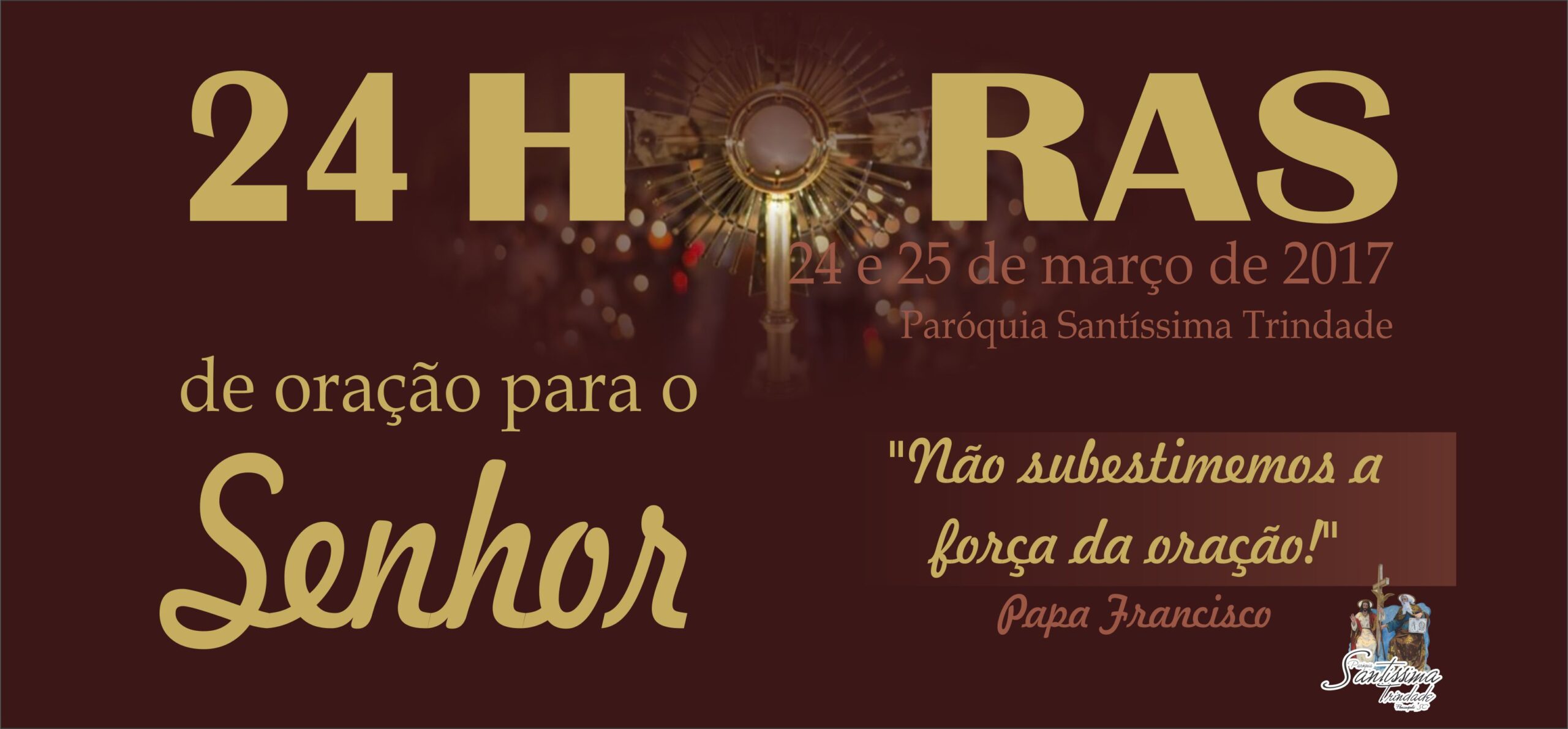 Papa convoca Jornada de Oração: 24 horas de oração para o Senhor