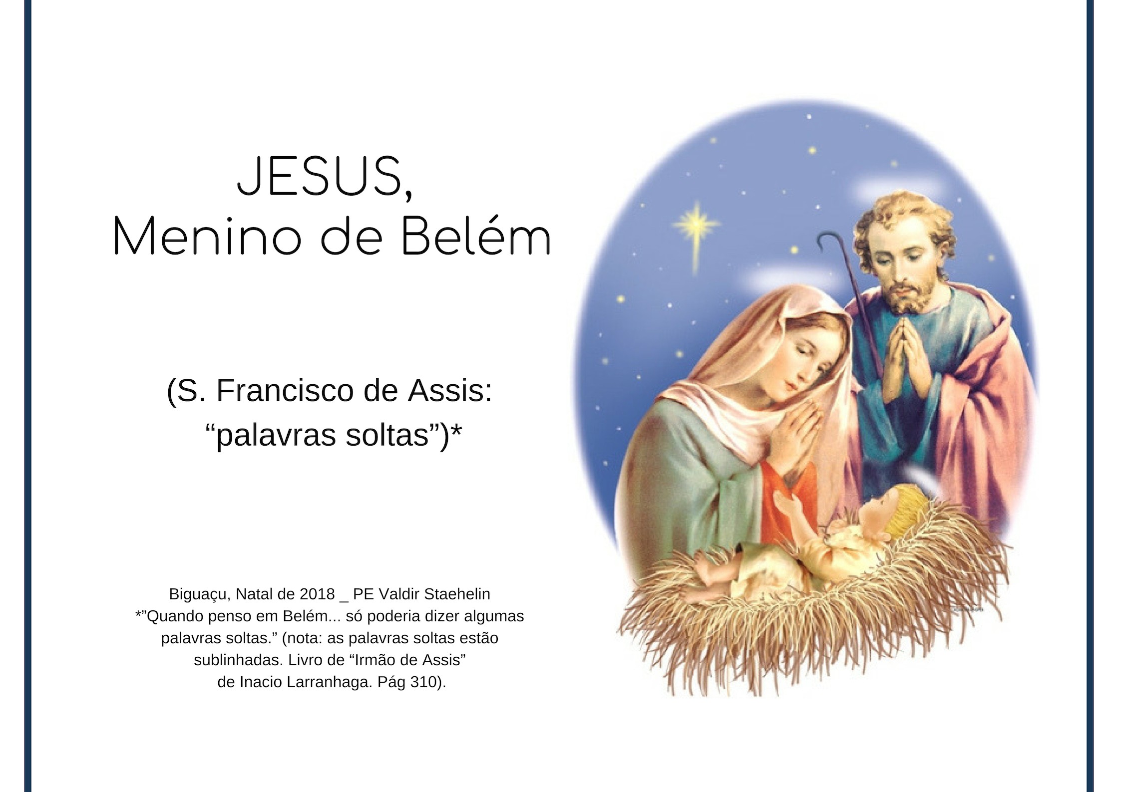 JESUS, Menino de Belém