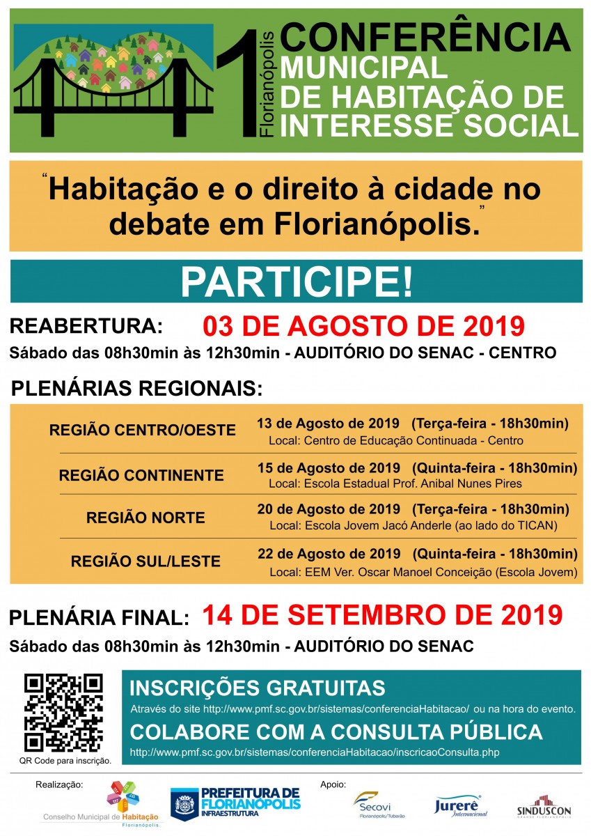 1ª Conferência Municipal de Habitação de Interesse Social, em Florianópolis
