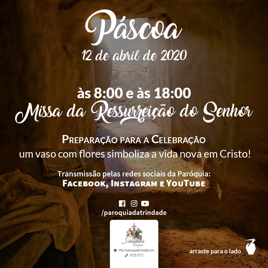 Santíssima Trindade Online: Domingo de Páscoa