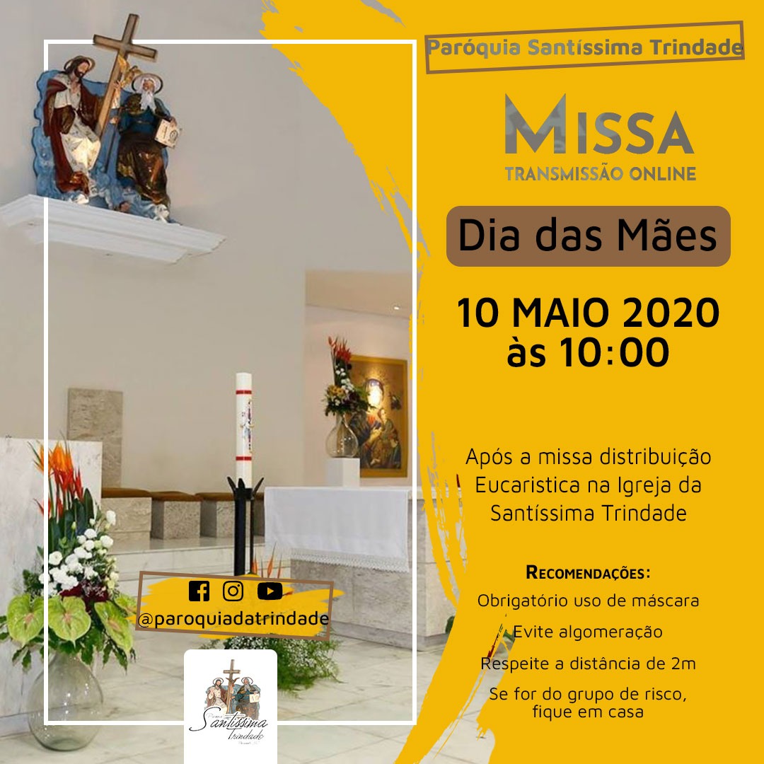 Comunhão presencial de Dia das Mães