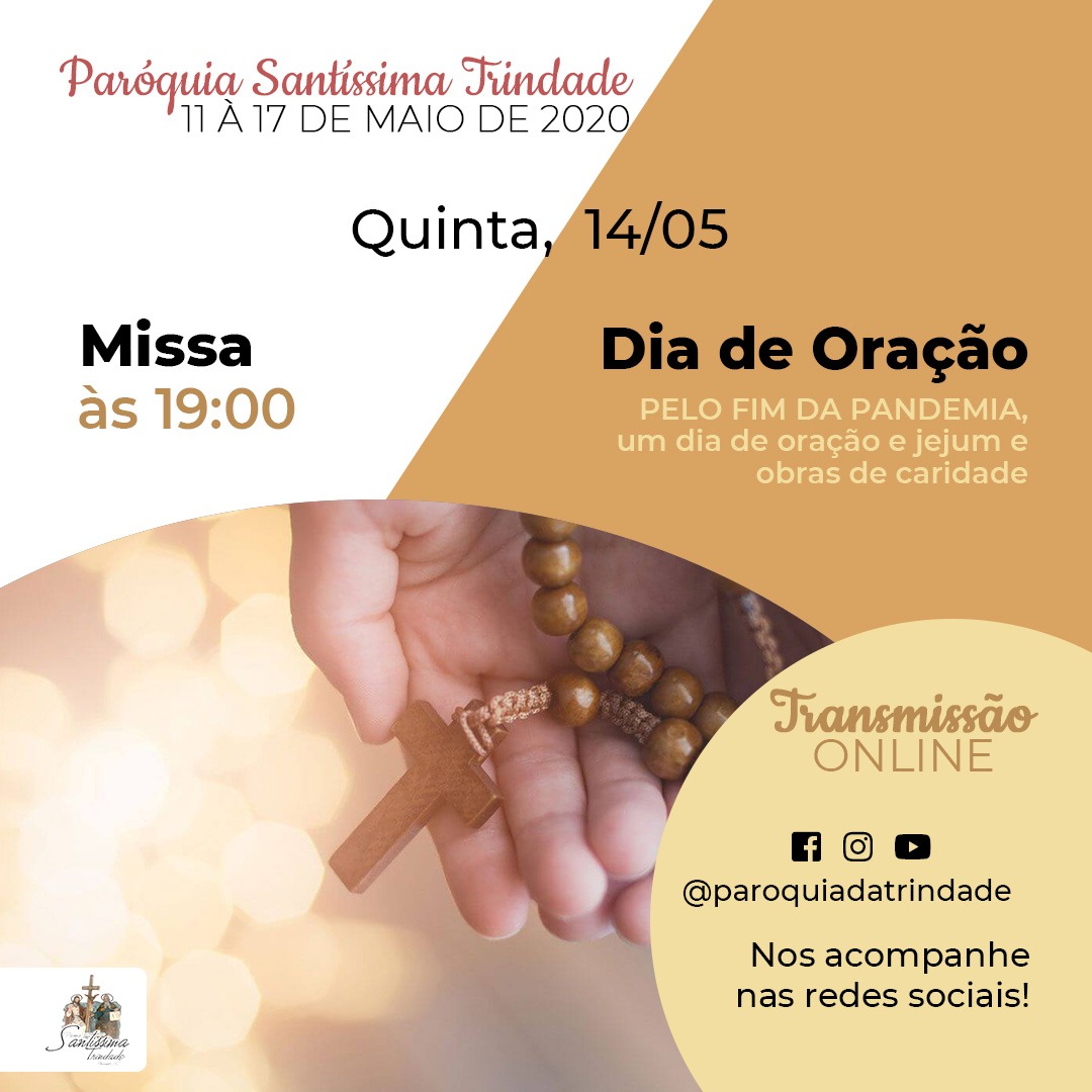 Santíssima Trindade Online: missa pelo fim da pandemia