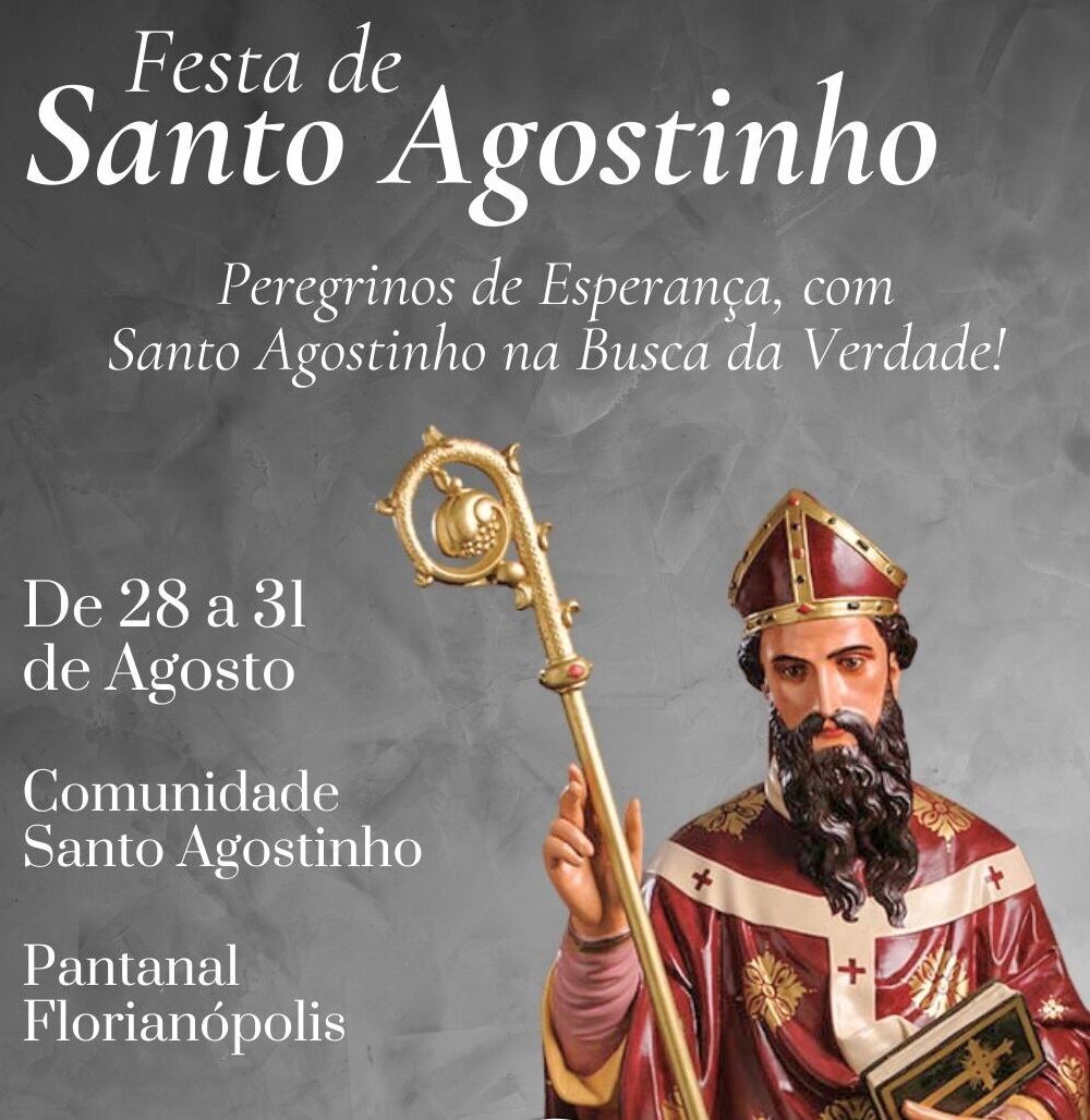 Tríduo e Festa de Santo Agostinho acontece de 28 a 31 de agosto, no Pantanal, em Florianópolis